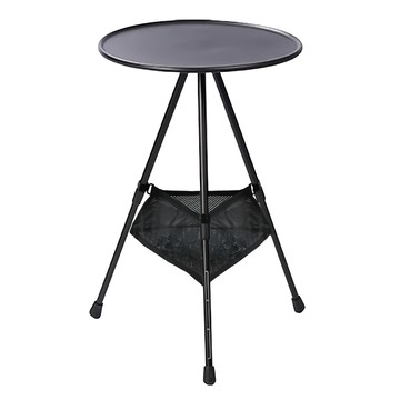 Chill Outdoor 鋁合金 質感小圓桌 兩段式調節  顏色隨機  37cm  展開尺寸:37x118cm;收納尺寸:38.5x5cm;35/55cm