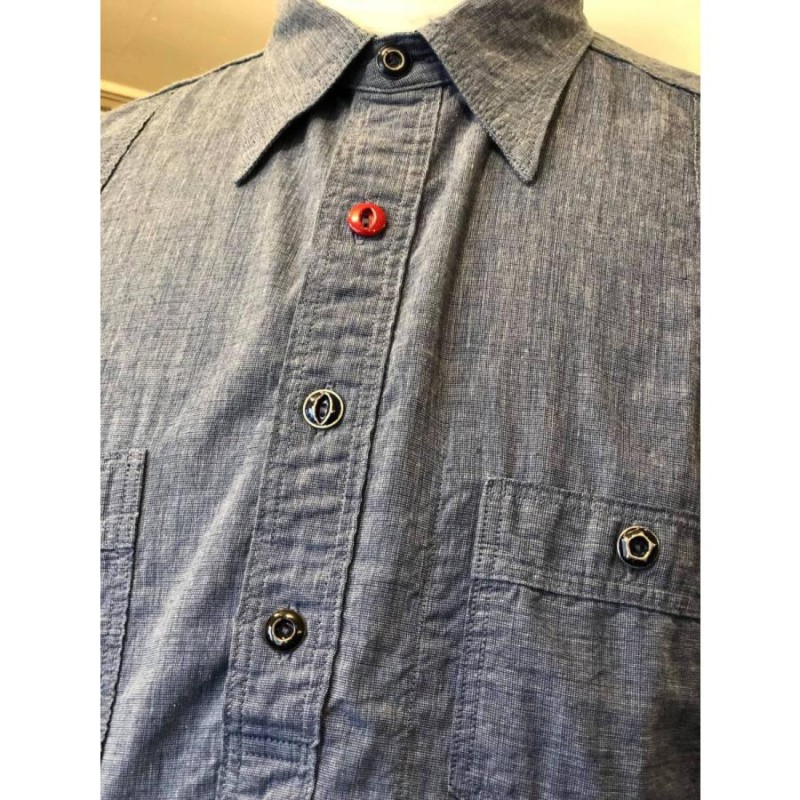 Mister Freedom ミスターフリーダム×シュガーケーン MFSC 3oz CHAMBRAY“SECOYA”SHIRT  SC28089-421/A.NAVY | LINEブランドカタログ