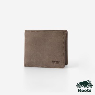 Roots 小皮件- SLIMFOLD COIN 短夾-駝色