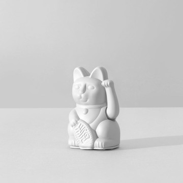 桌上擺飾 【WUZ屋子】德國 DONKEY 幸運繽紛迷你款招財貓-白色