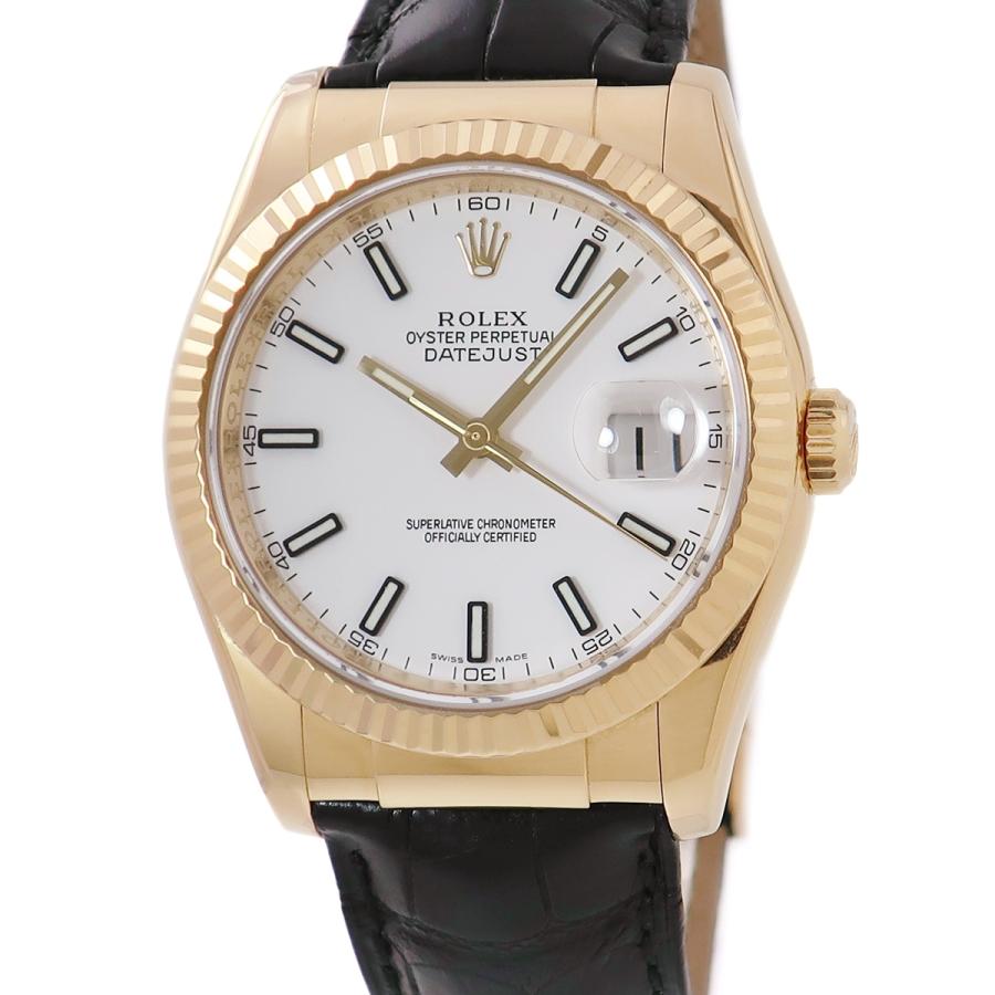 ロレックスデイトジャスト116138 純正クロコストラップバックル用