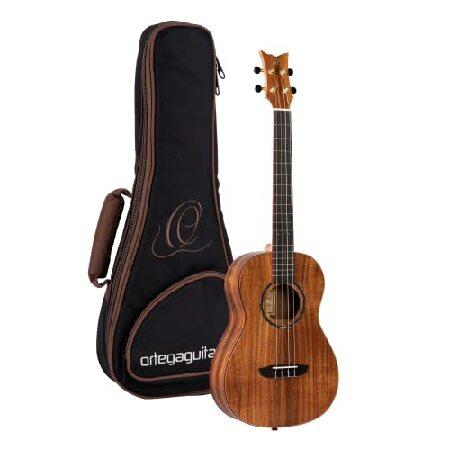 Ortega Guitars, 4-String Timber Series Solid Top Baritone Ukulele w Bag, Right (RUACA-BA)