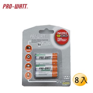 PRO-WATT 華志鎳氫充電池4號 12入