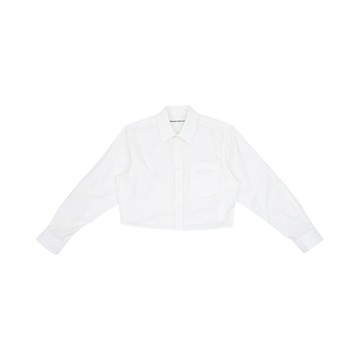 alexanderwang 刺繡標誌短版襯衫