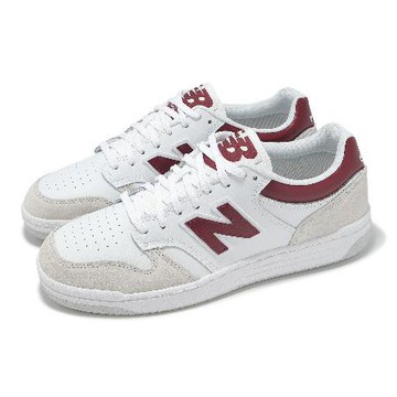 New Balance NB 休閒鞋 BB480 男鞋 女鞋 白 酒紅 復古 經典 NB BB480LIR-D