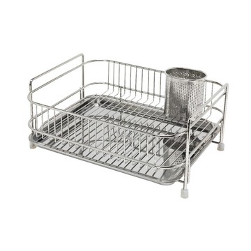 INEX 迷你實心瀝水架  1層  銀色  1組