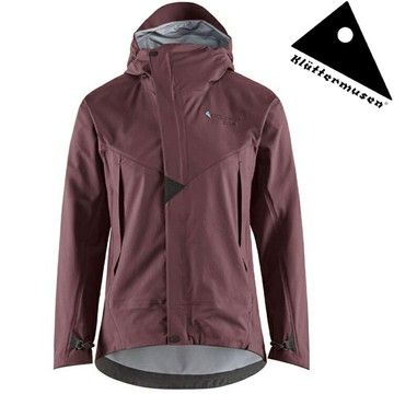 展示出清 Klattermusen 攀山鼠 Asynja 女款輕量防水透氣連帽外套 KM10651W11 AMR 莧紅