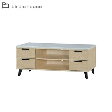 柏蒂家居-西蒙斯4尺四抽石面電視櫃/長櫃/視聽櫃-121x40x50cm