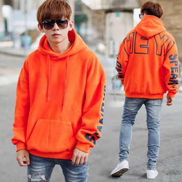 【NB1119J】韓國製HEY!厚實感毛茸茸連帽 TEE(LE-M306)