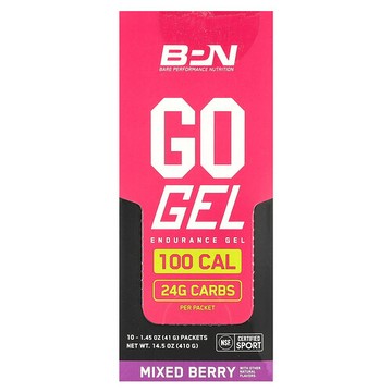 BPN, Go Gel，耐力支援凝膠，什錦漿果味，10 包，每包 1.45 盎司（41 克）
