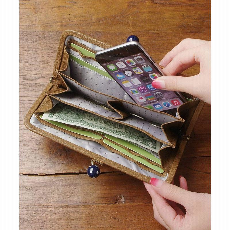 A4等級以上 ペルケ アクリル玉がま口長財布 財布 レディース 本革 08-06-03161 PU 通販 