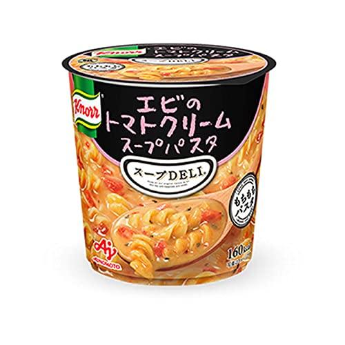 味の素　クノール　スープDELI　クラムチャウダーパスタ入り　エビのトマトクリームスープパスタ　サーモンとほうれん草のスープパスタ　完熟トマトの