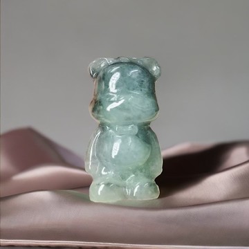 飄花翡翠熊熊 | 天然緬甸玉A貨翡翠 | 送禮