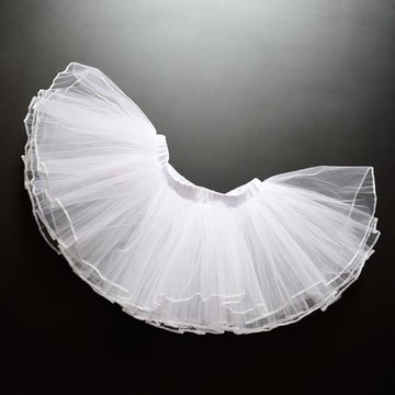 兒童舞蹈裙白色芭蕾舞裙女童舞蹈練功蓬蓬裙幼兒跳舞網紗裙表演裙