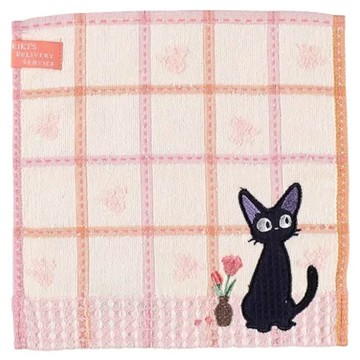 KIKI'S DELIVERY SERVICE 魔女宅急便 毛巾 黑貓圖案  1條