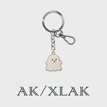 【AK】小幽靈可愛鑰匙圈 簡約低奢鑰匙扣 書包鑰匙環掛飾