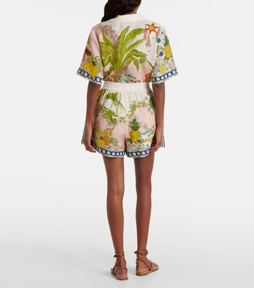 Alémais Hazel printed high-rise shorts