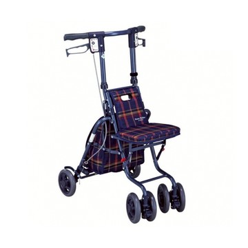 海夫島製作所 機械式助行器未滅菌 勝邦福樂智 日本SHIMA_SUNNY WALKER AW-SP 小型散步車(深藍格)