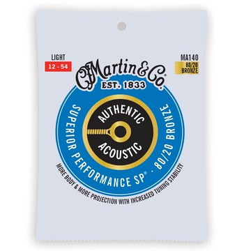 Martin MA140 80/20 青銅 Light 民謠吉他弦  青銅色  1包