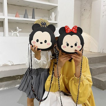 特惠🚀🚀✨硅膠包包女 可愛少女心卡通斜挎包 2024新款洋氣時尚百搭米奇單肩包