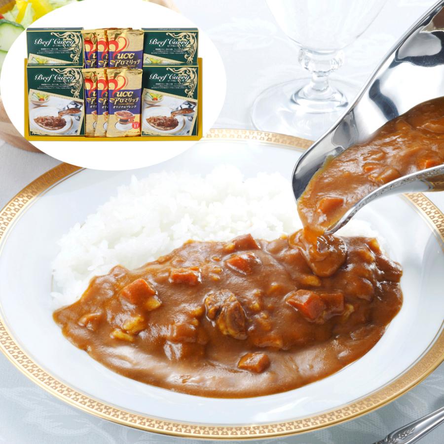 味わいビーフカレー＆UCCドリップコーヒーセット D   カレー、レトルトカレー