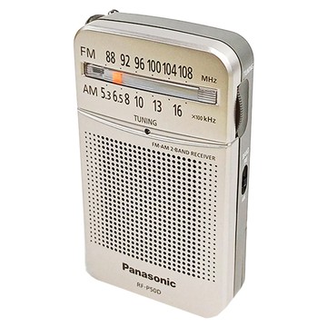 Panasonic國際牌 新一代口袋型二波段收音機  RF-P50D  銀色