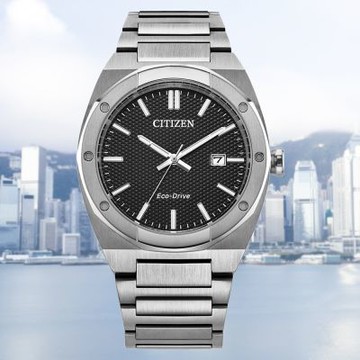 CITIZEN 星辰 GENTS 光動能 銀色黑面 男錶 手錶 BM7660-54E 送禮 禮物 推薦