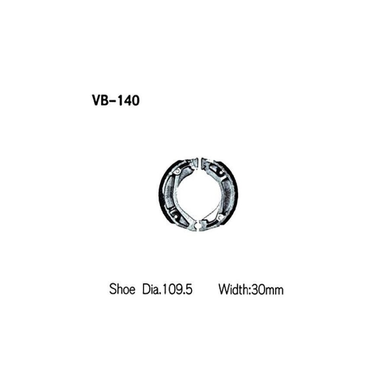 バイク VESRAH VESRAH ブレーキシュー 溝つき ホンダ VB-119NSQ 取寄品 セール