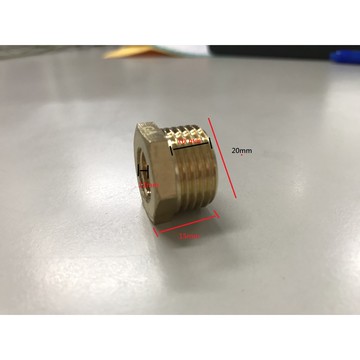 4分2分內外螺紋銅補芯 補心接頭 卜申 內外牙轉接頭 內外絲接頭 銅配件