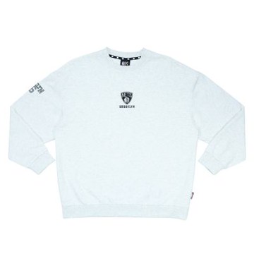 NBA 胸前隊徽 長袖上衣 大學T 籃網隊