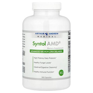 Arthur Andrew Medical, Syntol AMD，提供高級微生物菌群，500 毫克，360 粒膠囊