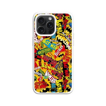 iPhone 15 Pro Max SolidX 白 - Batman 蝙蝠俠 - Logo貼紙款