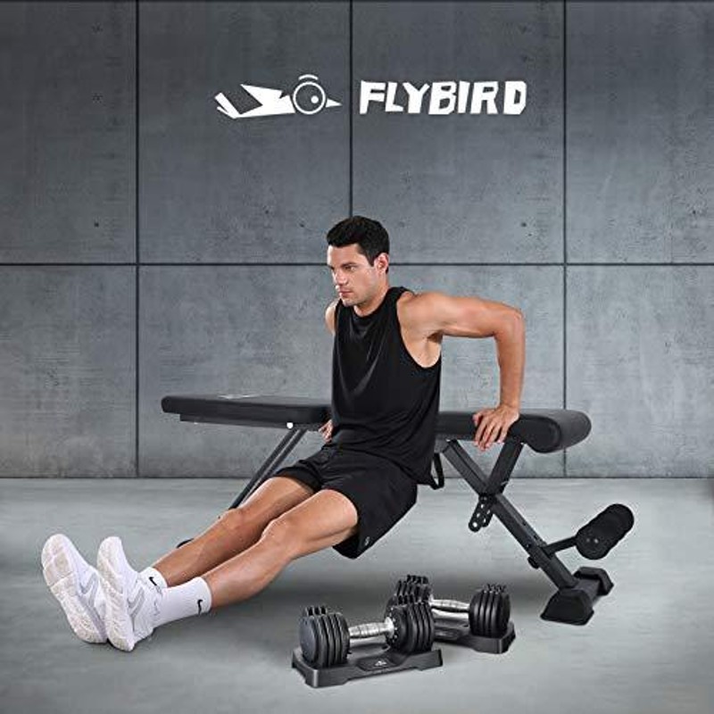 FLYBIRD トレーニングベンチ 3WAY可変式 インクラインベンチ 折り畳み