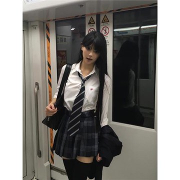 原創小禾JK襯衫長袖日系校供感學院風百搭基礎款秋冬內搭白色襯衣