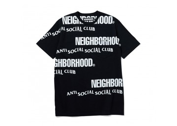 ASSC X NEIGHBORHOOD C-CREW BLACK TEE