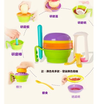 寶寶輔食工具 水果泥壓泥器 嬰兒副食品研磨碗 副食品必備 果泥料理研磨 手動榨汁機 磨泥碗 研磨器 碾磨碗 輔食剪