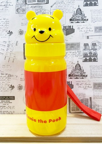 【震撼精品百貨】Winnie the Pooh 小熊維尼~吸管水壺350ML*38635