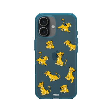 iPhone 17 Clear (相機按鈕) 夜幕藍 - Disney - Lion King 迪士尼-獅子王 - 辛巴-Pattern