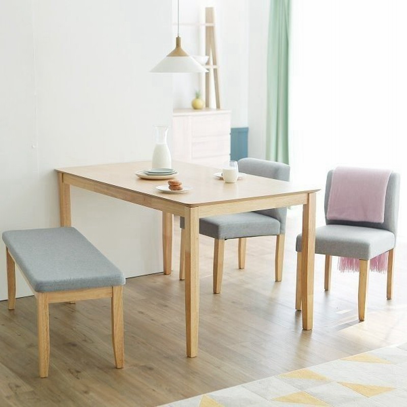 ダイニングテーブルセット 4人 おしゃれ 北欧風 140 シンプル ナチュラル テーブル チェア ベンチ ロウヤ Lowya 通販 Lineポイント最大0 5 Get Lineショッピング