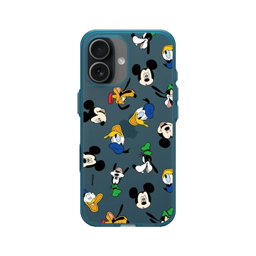 iPhone 17 Clear (相機按鈕) 夜幕藍 - 迪士尼-米奇 Mickey - Sticker-米奇與他的朋友