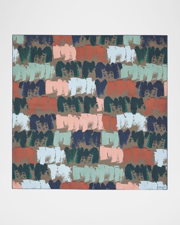 Painter's Palette Square Silk Twill Scarf