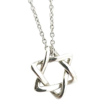 Tiffany&Co. 蒂芙尼 925純銀-大衛之星墜飾項鍊