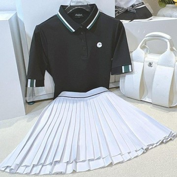 Malbon高爾夫短裙夏季女士戶外運動緊身彈力速乾百褶裙防走光golf褲裙 0ZKP