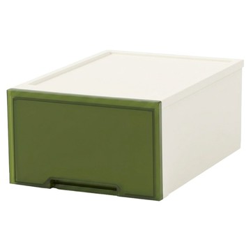 KEYWAY 聯府 米蘭抽屜整理箱 30L 2.1kg  535 x 390 x 240mm  1層  棕綠色