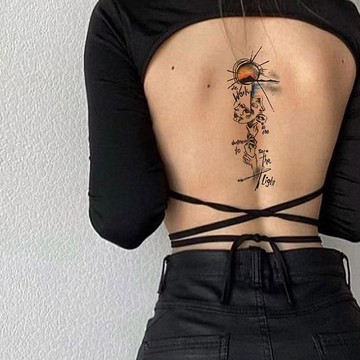 發2張【設計款】刺青圖高級感紋身貼防水持久