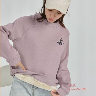 21 春 新作 パーカー 裹毛あり トレーナー レディース メンズ 韓国ファッション 丸首 長袖 刺繍 ストリート風 プルオーバー 無地 通販 Lineポイント最大get Lineショッピング