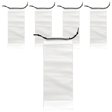 E.dot 透明防水拉繩防塵袋束口袋 33x13cm 5入  透明  1包