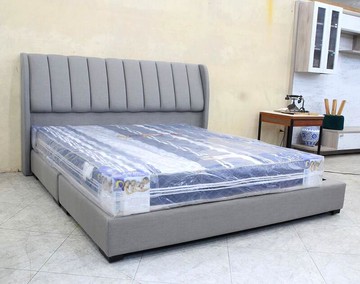 【歐風別館】星空精品布面六尺雙人床架 【基隆至台中免運費】