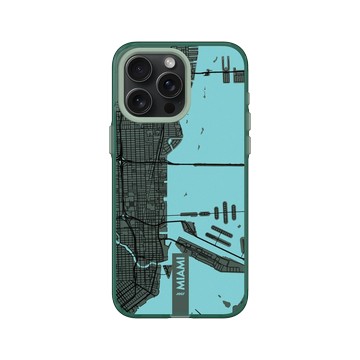 iPhone 15 Pro Max Clear 憂墨綠 - JOCR - Miami (Black Logo)