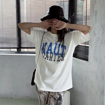 新款正肩短袖T恤女夏裝ins潮寬松顯瘦體恤半袖小眾上衣服